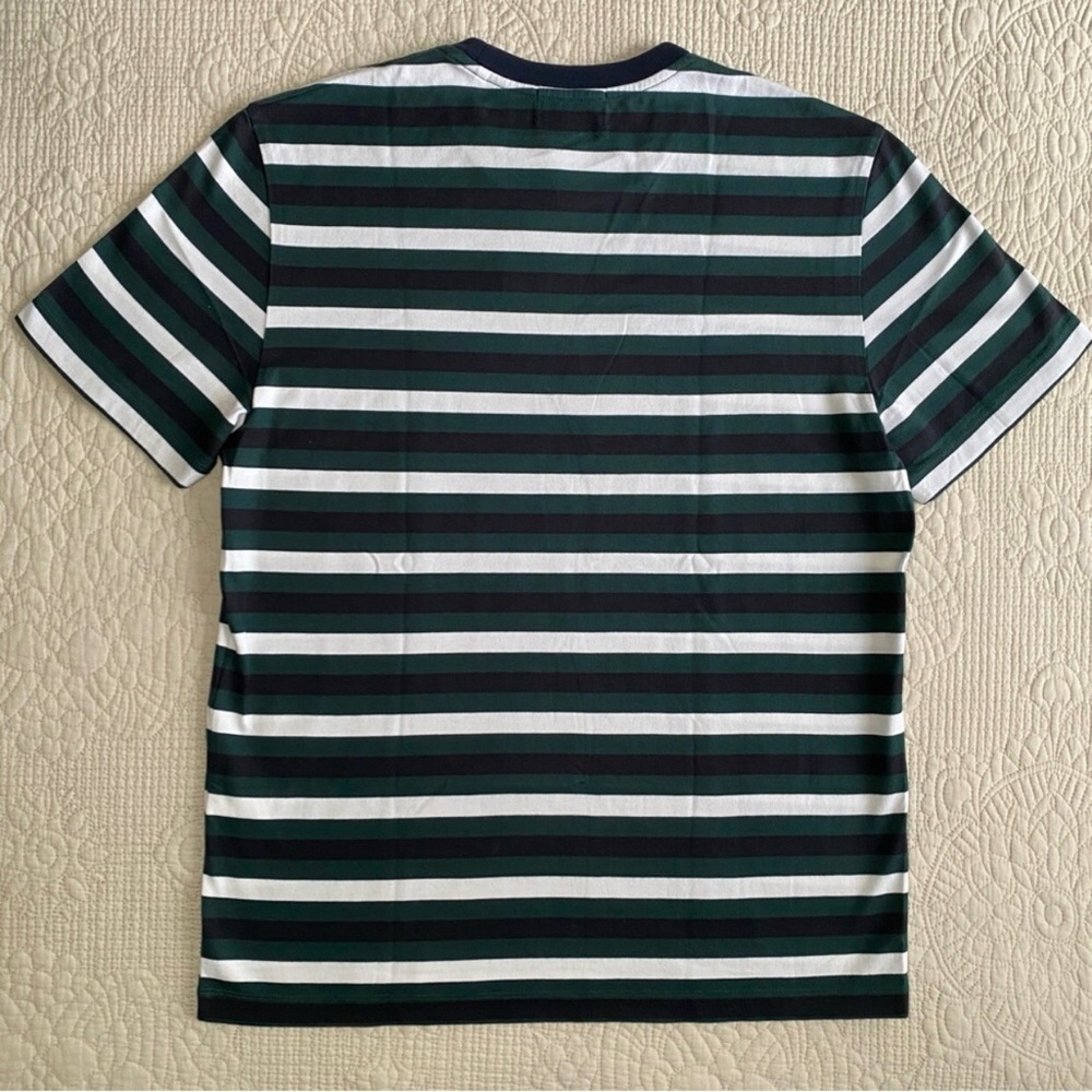 BLDWN Crew Neck Short Sleeve Green Black and White T-shirt Size Medium - Picture 6 of 7